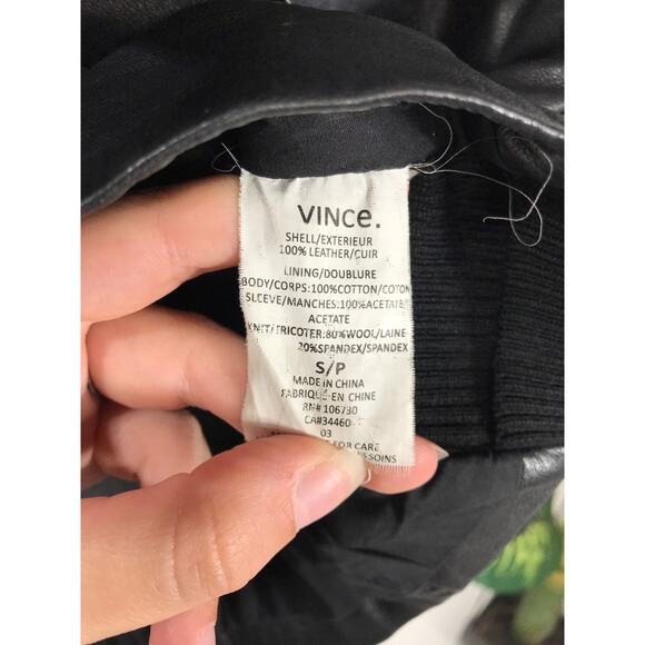 Vince Women's 100% Leather Zip Jacket - Picture 9 of 11